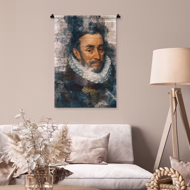 Wandkleed - Willem van Oranje - Adriaen Thomasz - Krant — 2