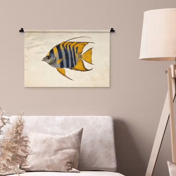 Wandkleed - Vis - Sierlijk - Vinnen - Illustratie — 2