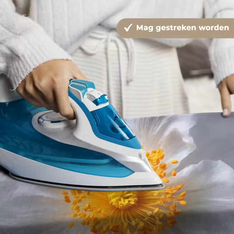 Wandkleed - Wit - Bloem - Elegant — 6
