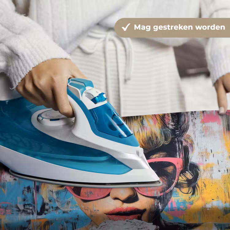 Wandkleed - Zonnebril - Vrouw - Kleurrijk - Verfspetters — 6