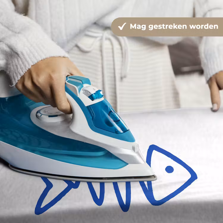 Wandkleed - Vis - Minimalistisch - Blauw - Lijn — 6
