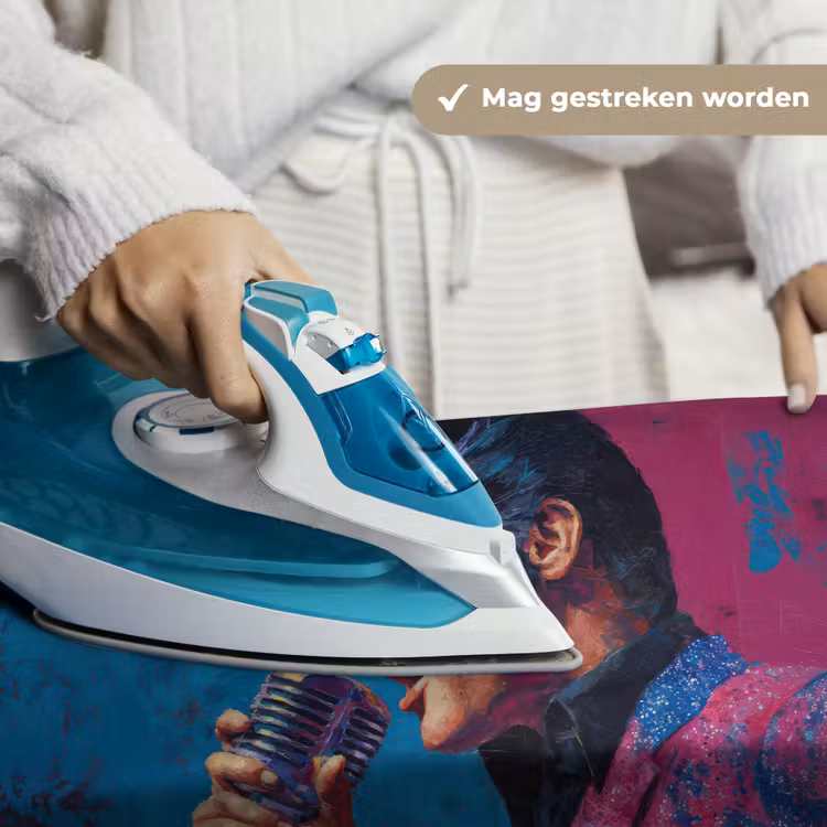 Wandkleed - Zingende man - Glitterjas - Microfoon — 6