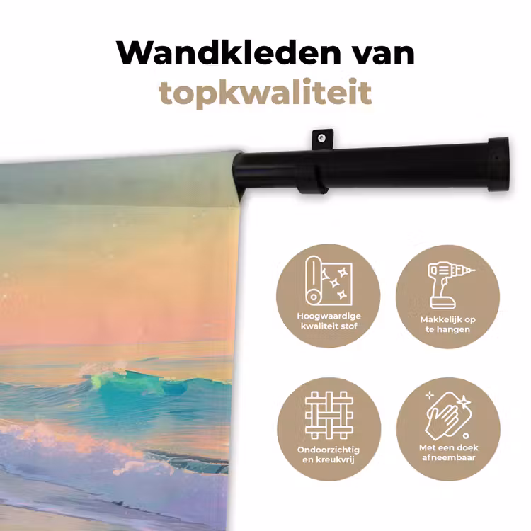 Wandkleed - Zomerlicht - Strand - Fonkelende accenten — 3