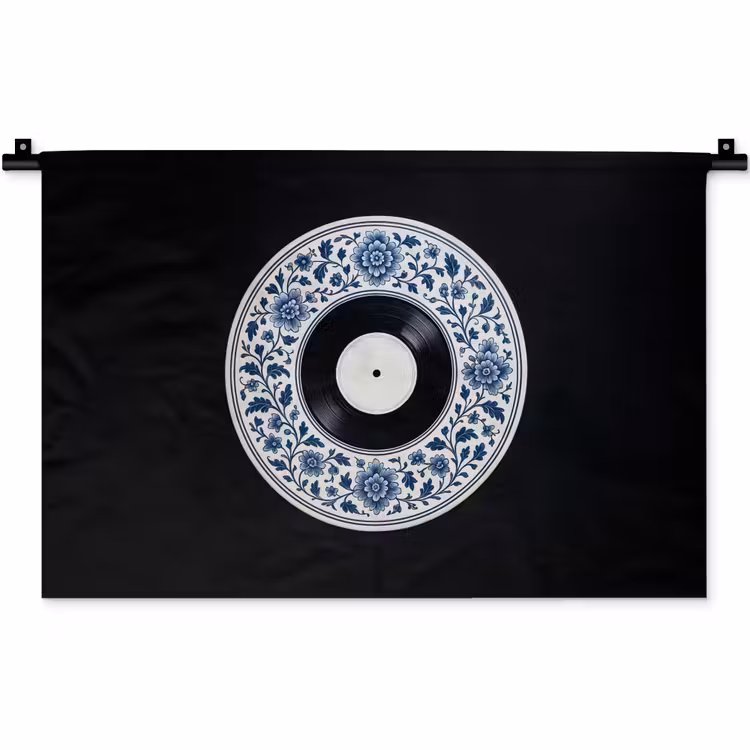 Wandkleed - Vinyl - LP - Delfts Blauw - Muziek — 1
