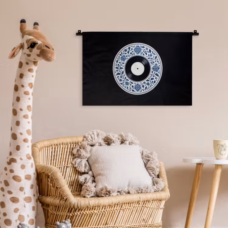 Wandkleed - Vinyl - LP - Delfts Blauw - Muziek — 5