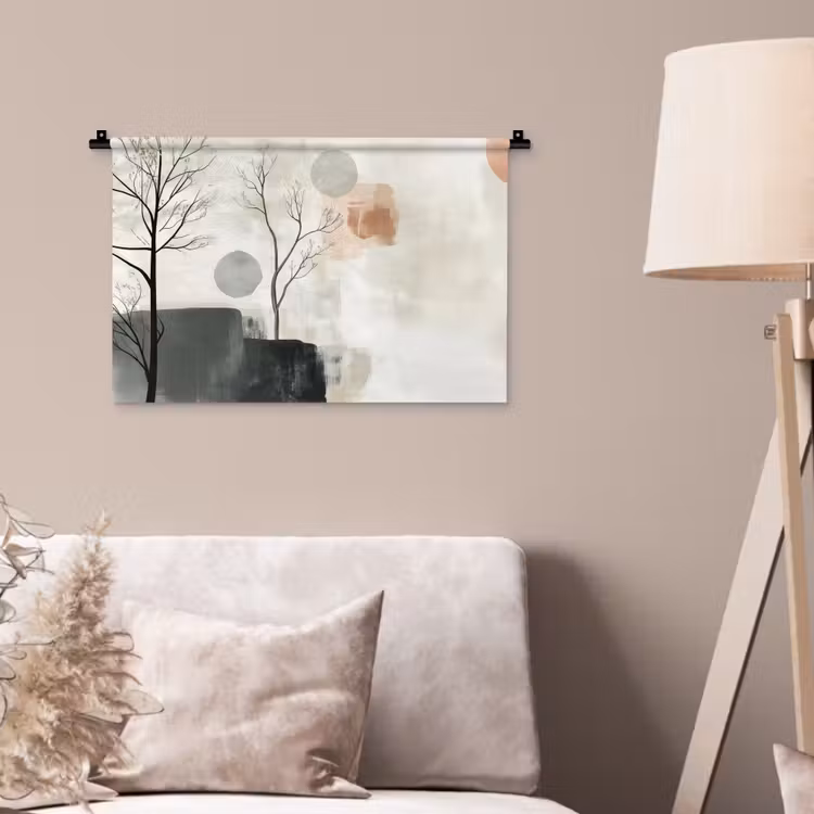 Wandkleed - Wabi sabi - Beige - Plant — 2