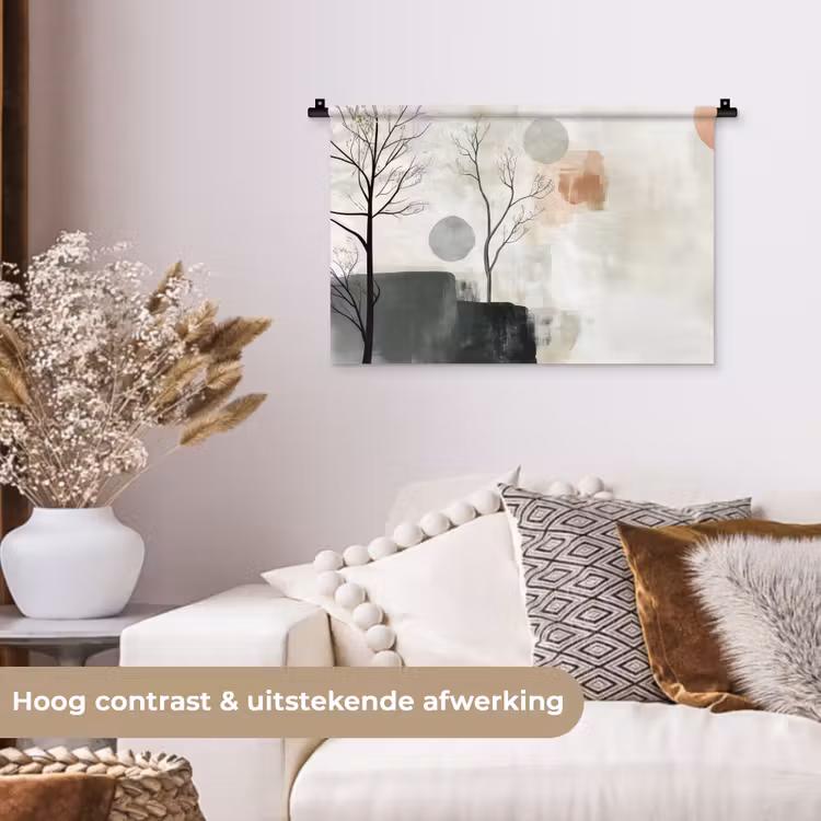 Wandkleed - Wabi sabi - Beige - Plant — 4