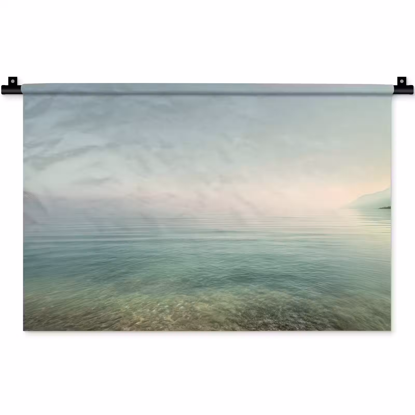 Wandkleed - Zee - Horizon - Blauw - Mist — 1
