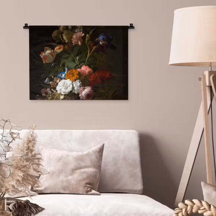 Wandkleed - Vaas met bloemen - Schilderij van Rachel Ruysch — 2