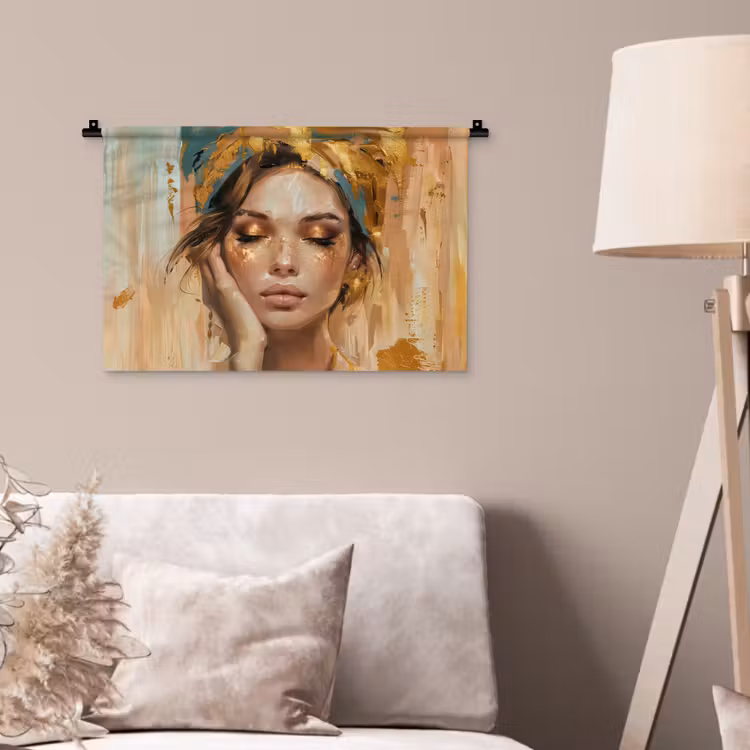 Wandkleed - Vrouwen - Portret - Luxe - Goud — 2