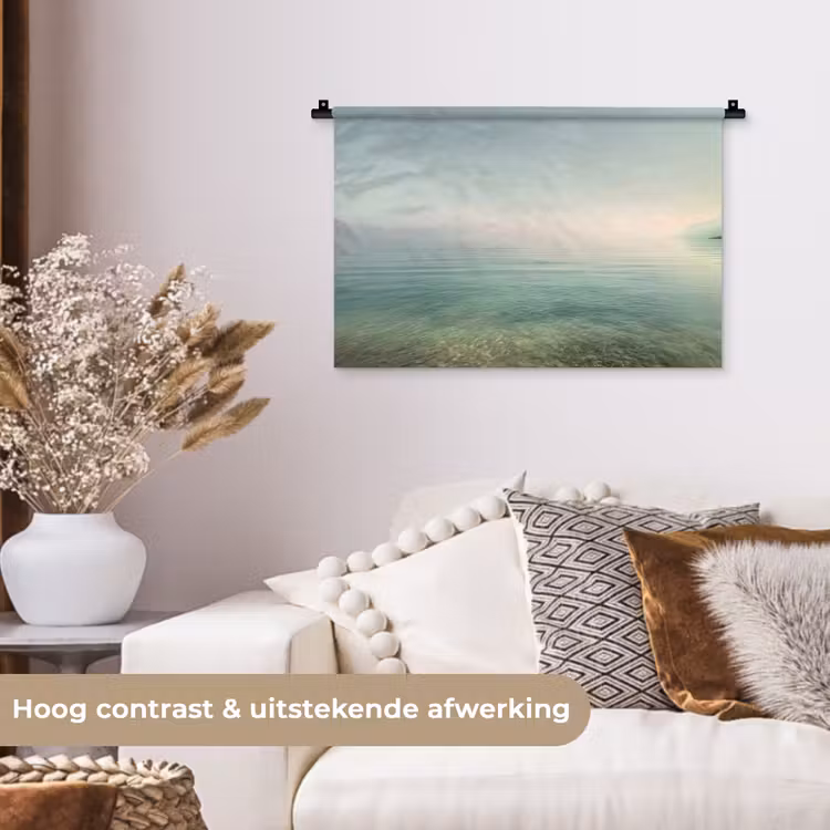 Wandkleed - Zee - Horizon - Blauw - Mist — 4