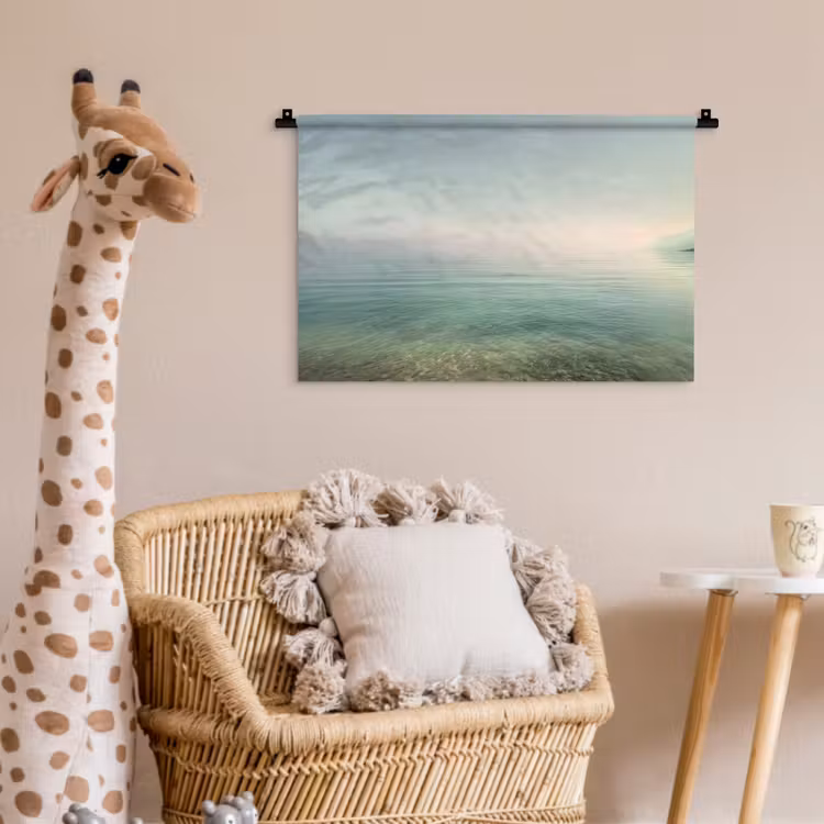 Wandkleed - Zee - Horizon - Blauw - Mist — 5