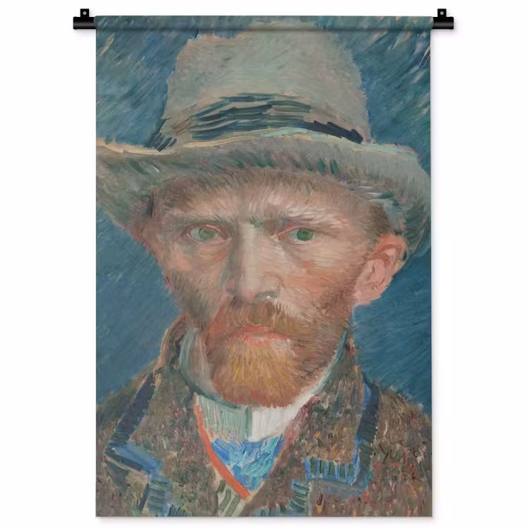 Wandkleed - Zelfportret 1887 - Schilderij van Vincent van Gogh — 1