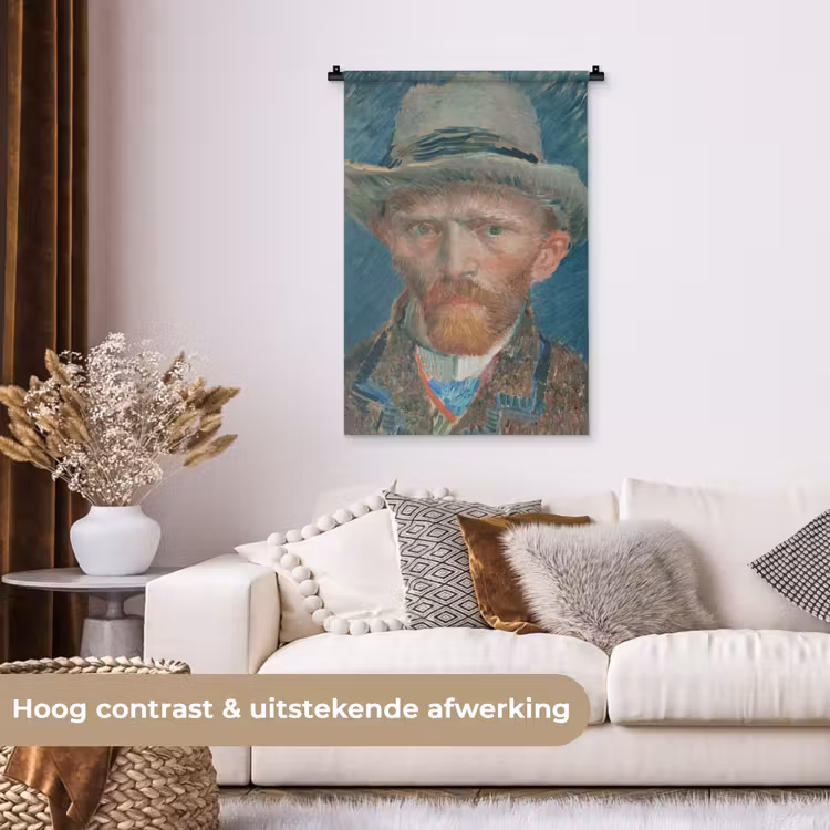 Wandkleed - Zelfportret 1887 - Schilderij van Vincent van Gogh — 5