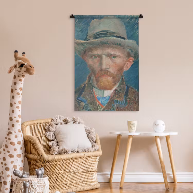 Wandkleed - Zelfportret 1887 - Schilderij van Vincent van Gogh — 6
