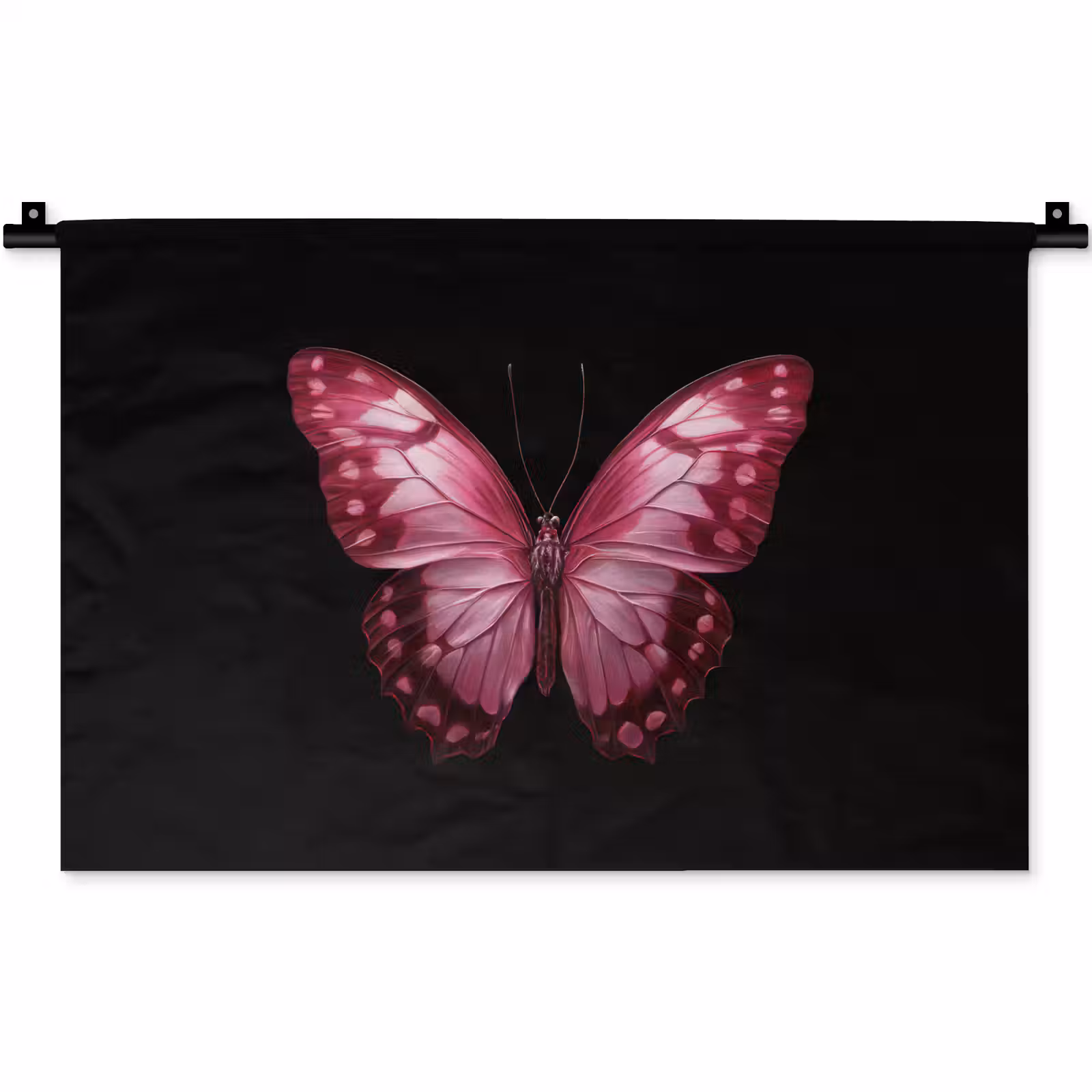 Wandkleed - Vlinder - Fuchsia - Grafisch — 1