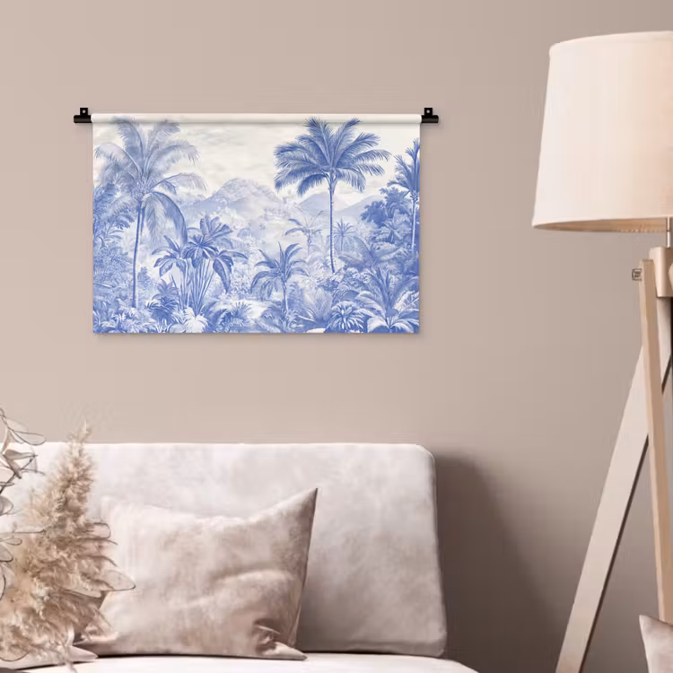 Wandkleed - Tropisch - Jungle - Blauw — 2