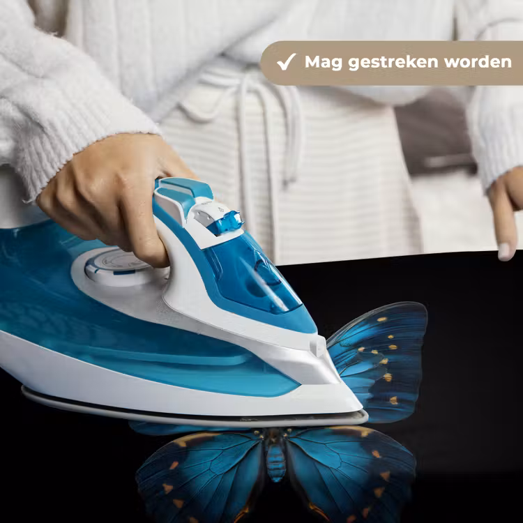 Wandkleed - Vlinder - Blauw - Contrast — 6