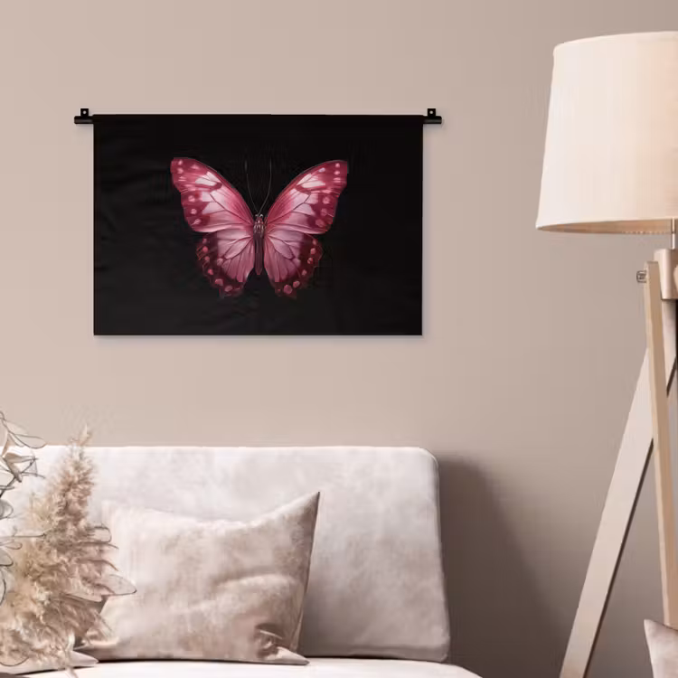 Wandkleed - Vlinder - Fuchsia - Grafisch — 2