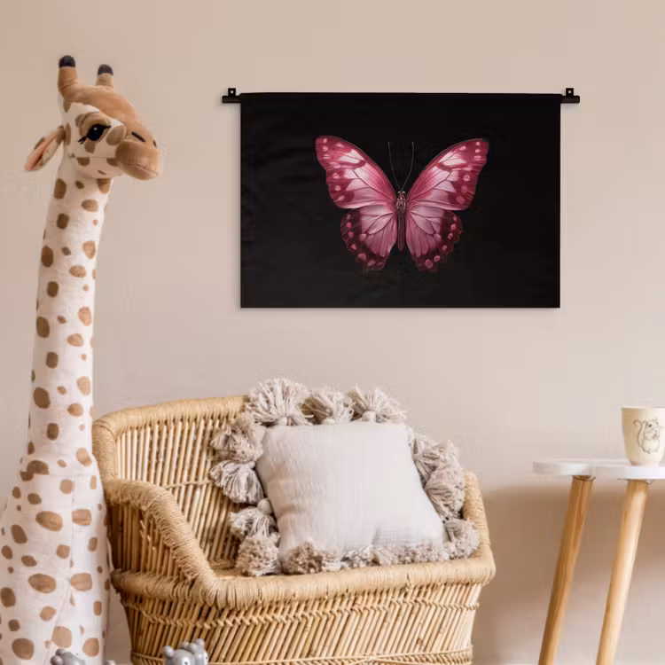 Wandkleed - Vlinder - Fuchsia - Grafisch — 5