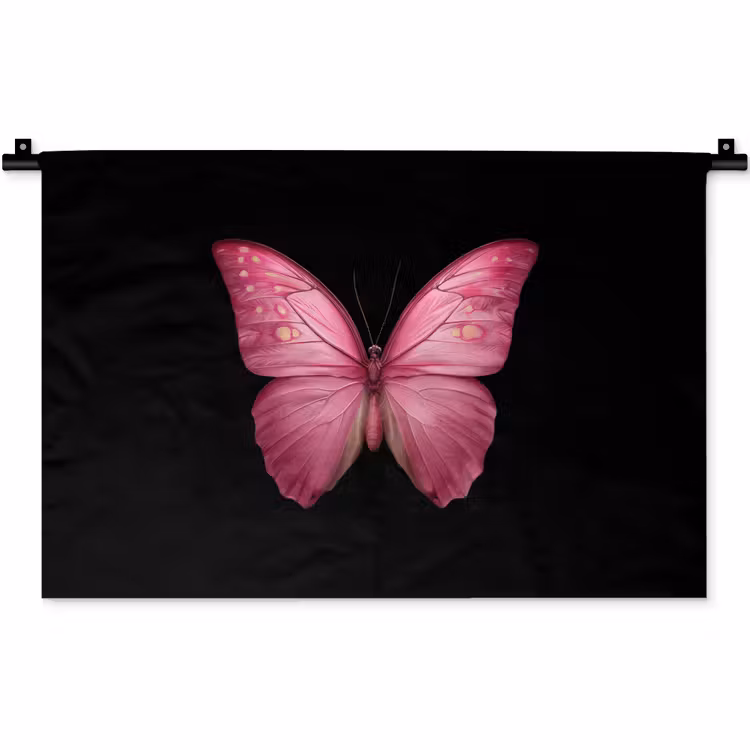 Wandkleed - Vlinder - roze - Elegant — 1