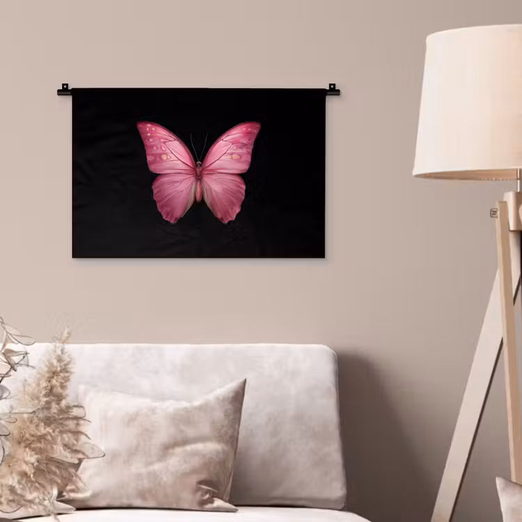 Wandkleed - Vlinder - roze - Elegant — 2