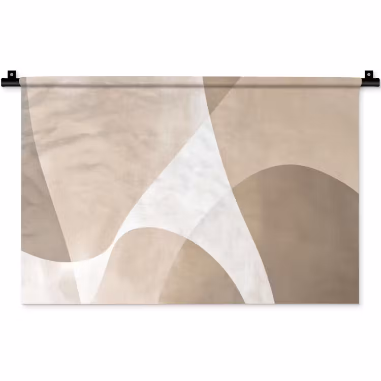 Wandkleed - Vloeiende vlakken - Harmonieus - Golvend — 1