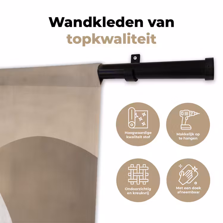 Wandkleed - Vloeiende vlakken - Harmonieus - Golvend — 3