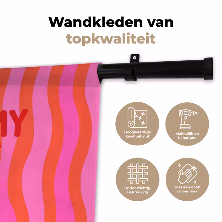 Wandkleed - Tekst - Modern - Kleurrijk — 3