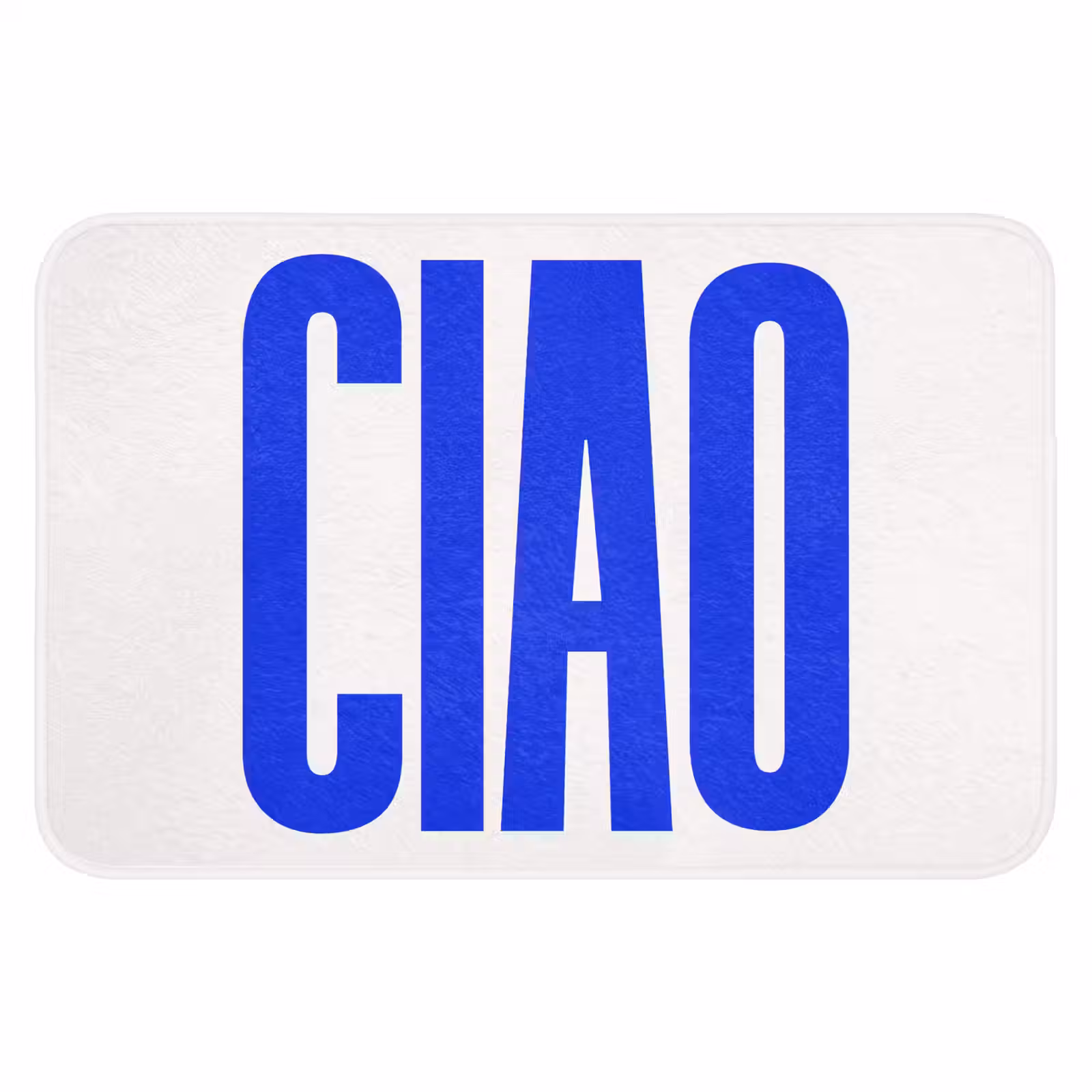 WC Mat - Ciao - Hoofdletters - Blauw - Minimalistisch — 1