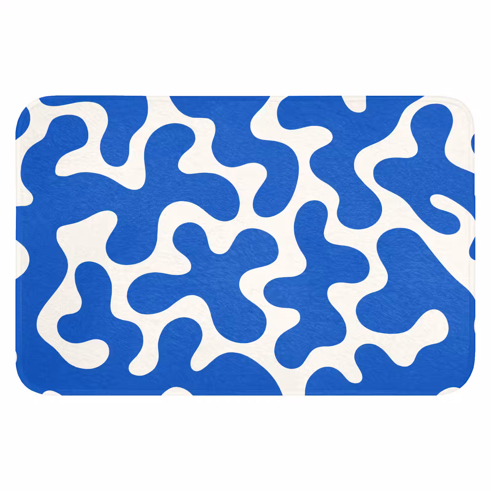 WC Mat - Vormen - Abstract - Blauw - Golven — 1
