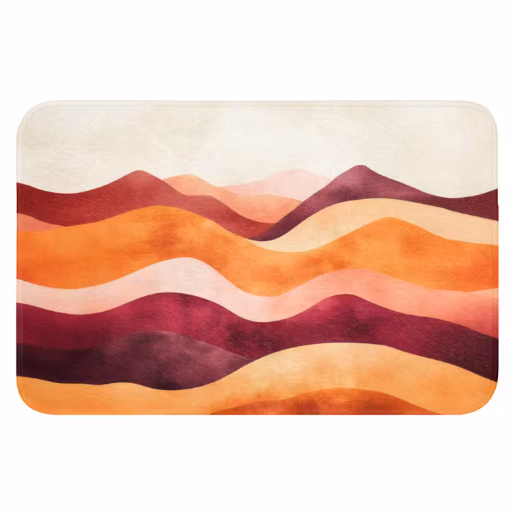 WC Mat - Abstract - Landschap - Golven — 1