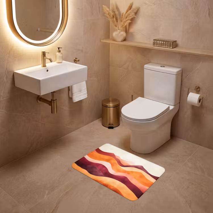 WC Mat - Abstract - Landschap - Golven — 4