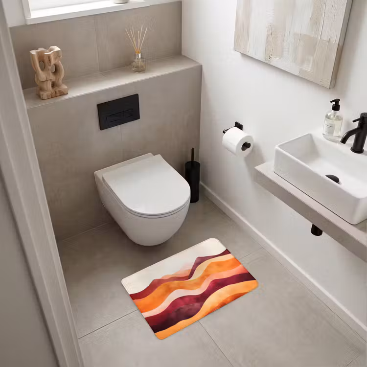 WC Mat - Abstract - Landschap - Golven — 6