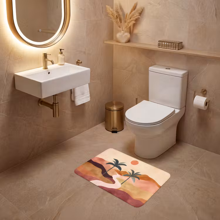 WC Mat - Heuvels - Palmbomen - Abstract — 4