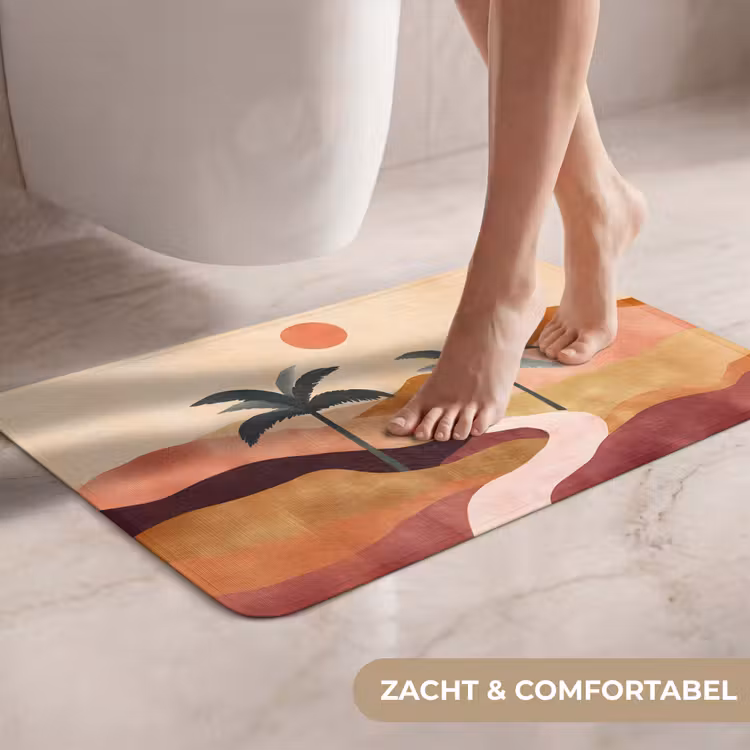 WC Mat - Heuvels - Palmbomen - Abstract — 7
