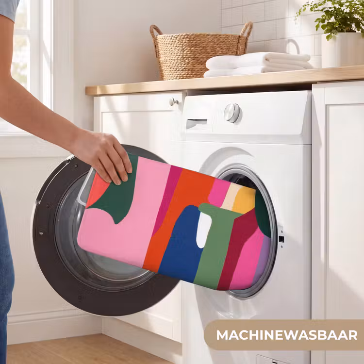 WC Mat - Kleurvakken - Recht - Rond - Abstract — 5
