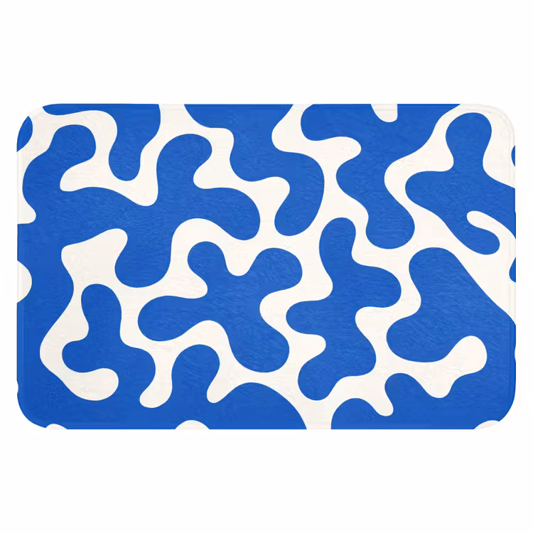 WC Mat - Vormen - Abstract - Blauw - Golven — 1