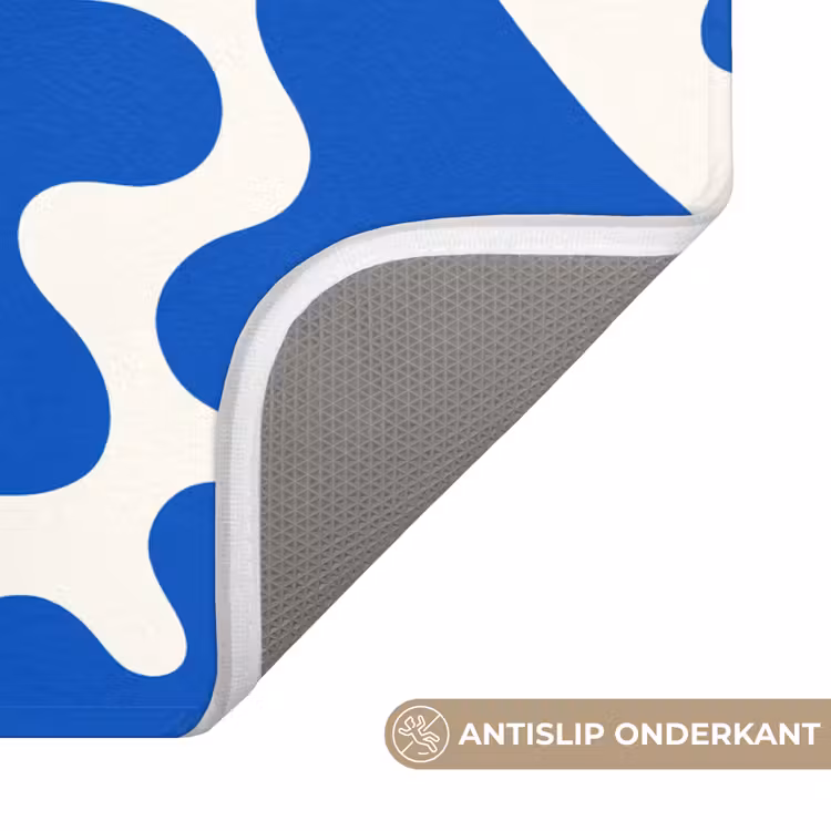 WC Mat - Vormen - Abstract - Blauw - Golven — 3