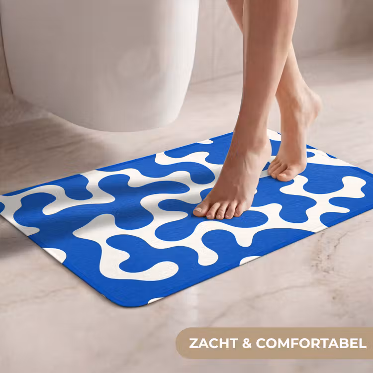 WC Mat - Vormen - Abstract - Blauw - Golven — 7