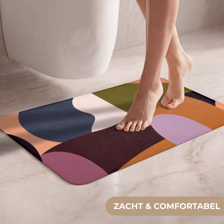 WC Mat - Vormen - Abstract - Kleuren - Vierkant — 7