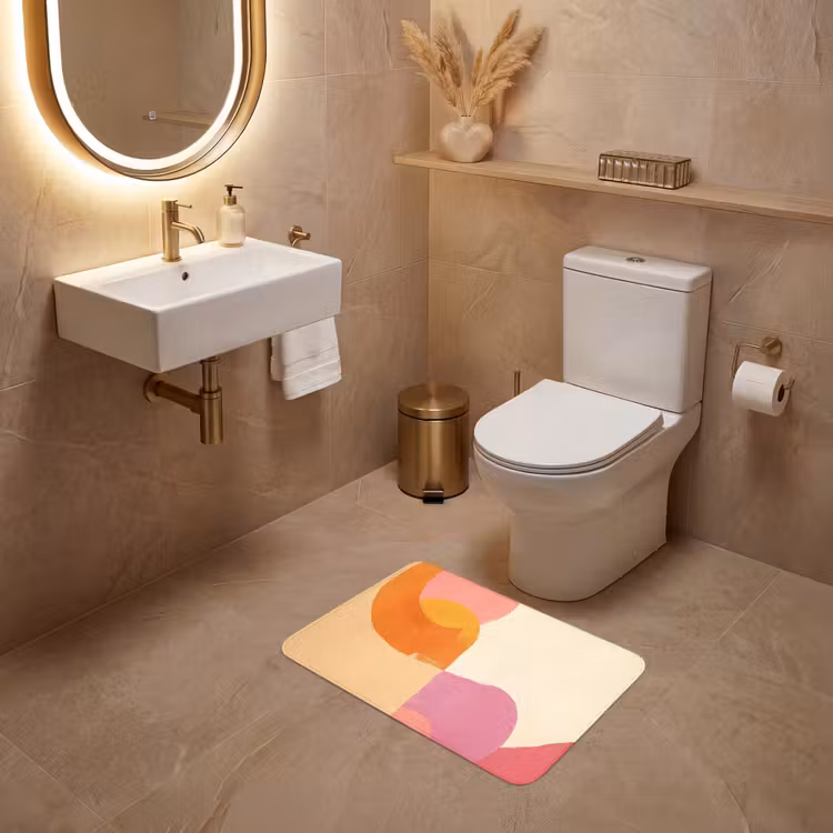 WC Mat - Vormen - Abstract - Kleurrijk — 4