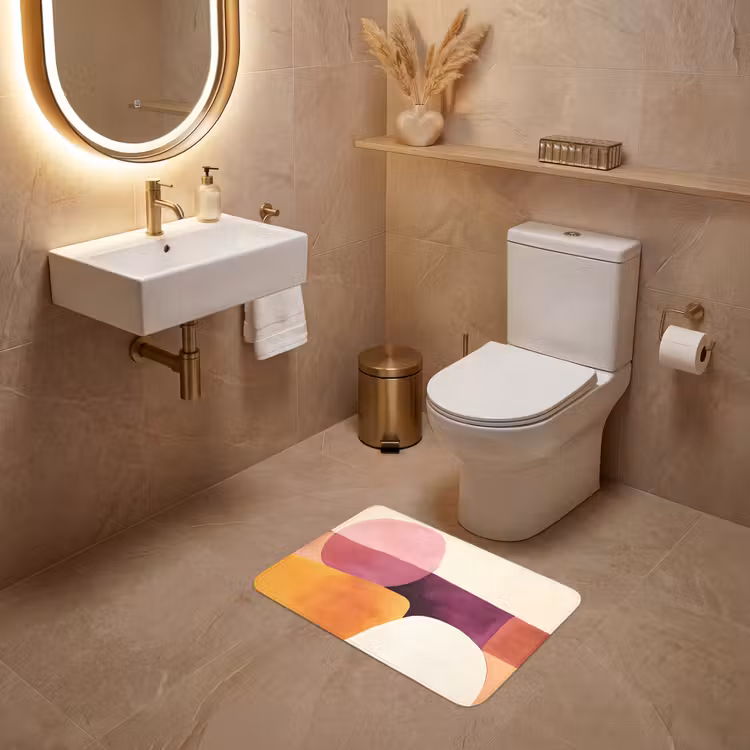 WC Mat - Vormen - Abstract - Kleurrijk — 4