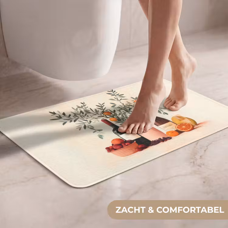 WC Mat - Wijnflessen - Takken - Sinaasappels — 7