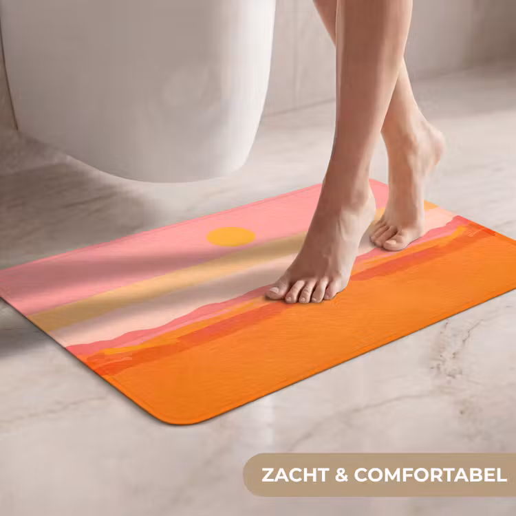 WC Mat - Zon - Abstract - Landschap - Oranje — 7