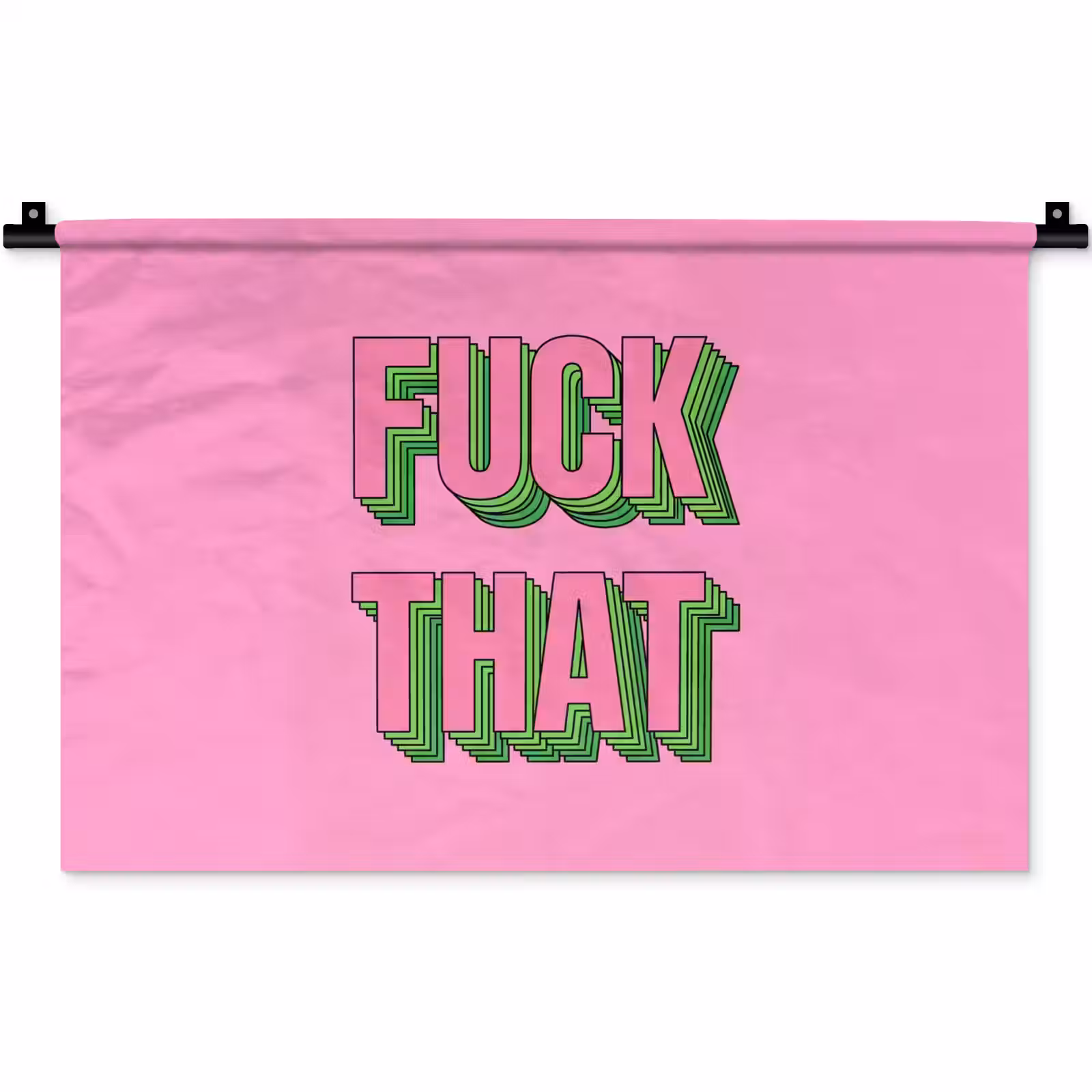 Wandkleed - Tekst - Bold - Roze — 1