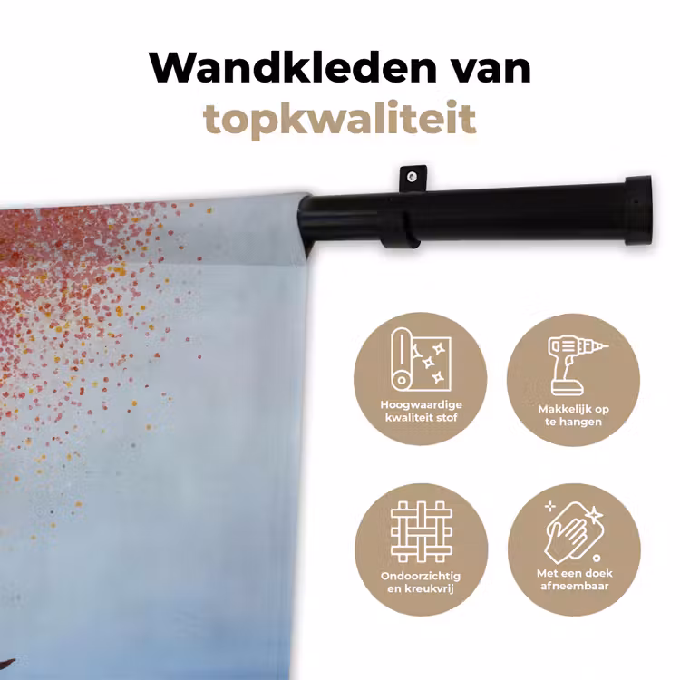 Wandkleed - Wolk - Confetti - Boot - Wateroppervlakte — 3