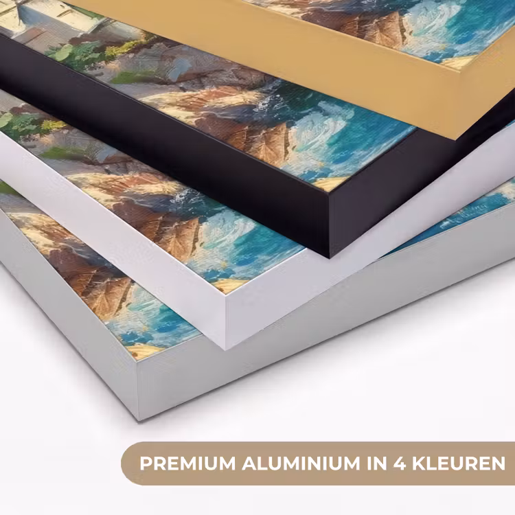 Art Frame - Zeilboot - Rotsen - Kust - Huizen — 5