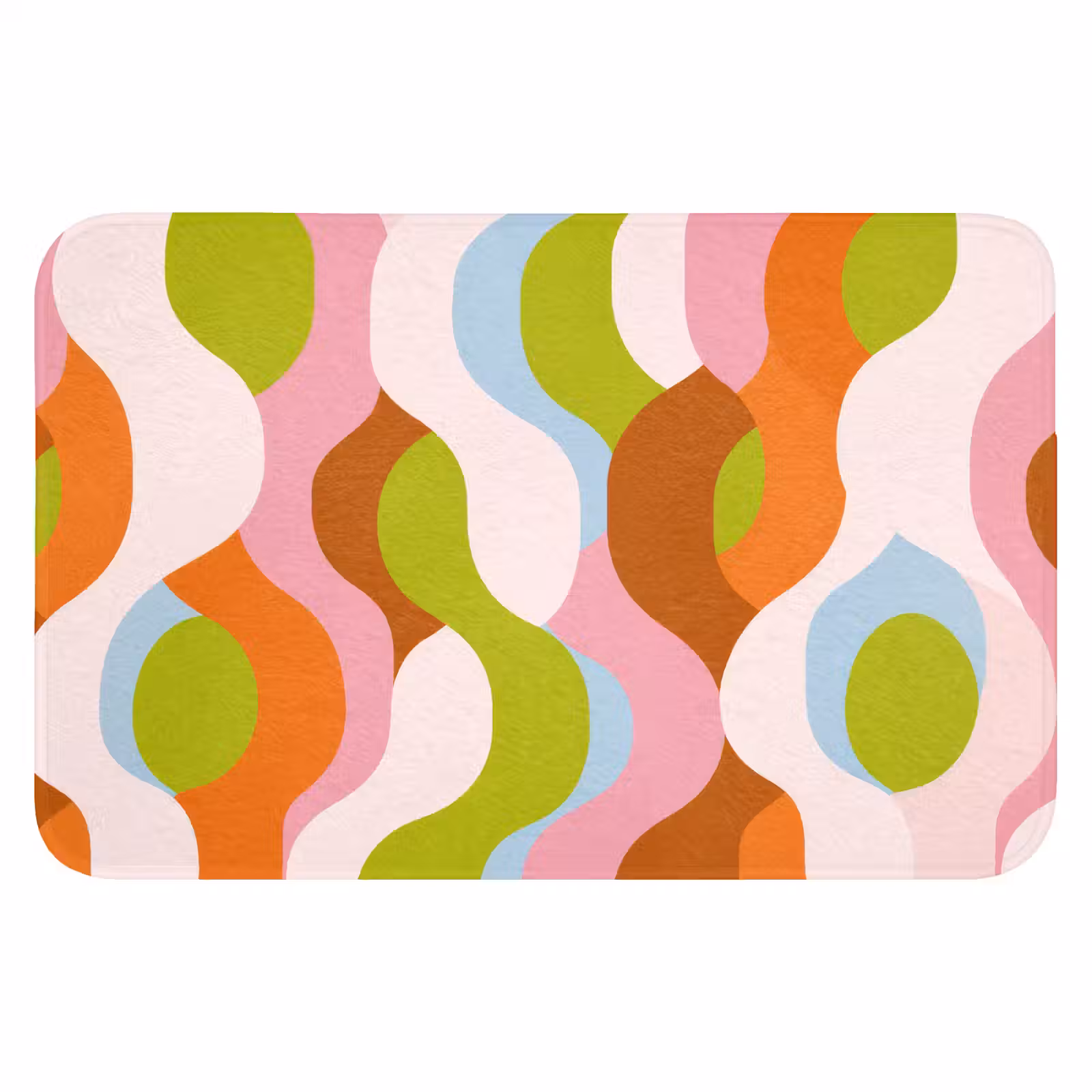 WC Mat - Abstract - Vormen - Roze — 1