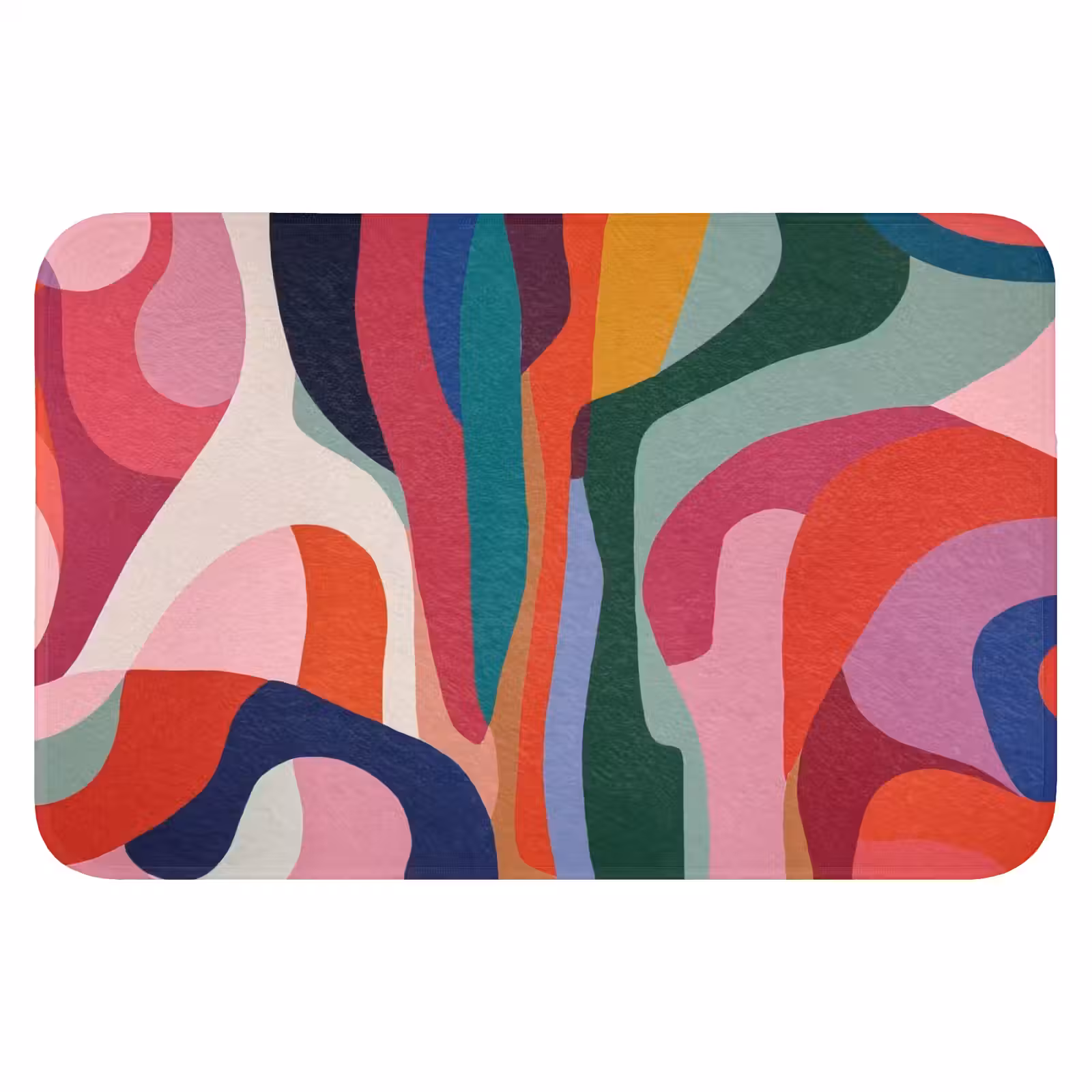 WC Mat - Vormen - Bochten - Kleurrijk - Abstract — 1